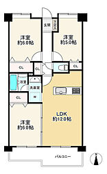 ライオンズマンション十条台 3LDKの間取り
