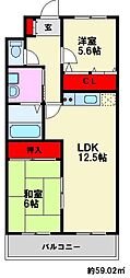 間取図画像 2LDK