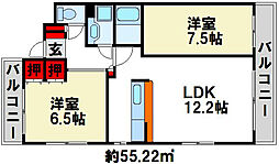 スパシオコモド 2LDKの間取図画像