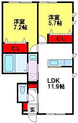 エレガンスコート水城 I棟 1階/103