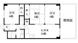 グレイスビルNo.7 3LDKの間取図画像