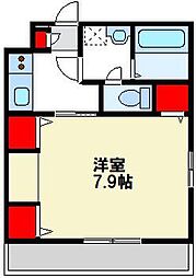 リブリ・岡本2 1Kの間取図画像