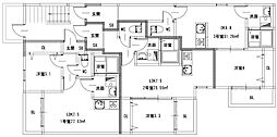 Hale Lea春日 1LDKの間取図画像