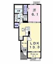 ルミエールＢ 102 ｜ 千葉県市原市姉崎2460-1（賃貸アパート1LDK・1階・50.05㎡） その2