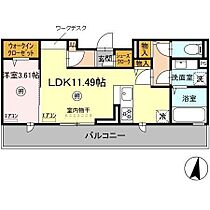 D-room畑沢B 203 ｜ 千葉県木更津市畑沢１丁目（賃貸アパート1LDK・2階・40.15㎡） その2