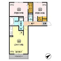 アルカディア 203 ｜ 千葉県市原市姉崎（賃貸アパート2LDK・2階・53.46㎡） その2