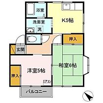 サウスコーポA 202 ｜ 千葉県袖ケ浦市蔵波台５丁目（賃貸アパート2K・2階・41.29㎡） その2