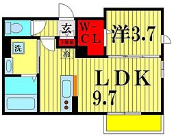 メゾンレトワール 1LDKの間取図画像