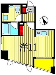 エンデュランス松戸 ワンルームの間取図画像