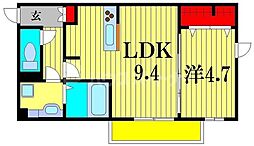 アネックス 1LDKの間取図画像