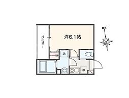 Fiorito六実 1Kの間取図画像