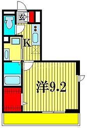 Confortu 1Kの間取図画像
