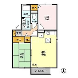 メゾン・ド・ルミエール 2LDKの間取図画像