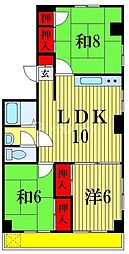ハイライフみのり台 3LDKの間取図画像