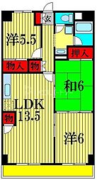 ユナイテッドマンション 3LDKの間取図画像
