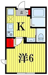 Sereno III 1Kの間取図画像