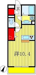 プラム・リリア ワンルームの間取図画像