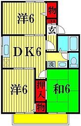 吉野ハイツI 2階/-