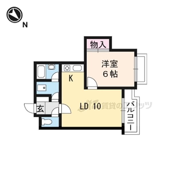 アトレ桂 2-B｜京都府京都市西京区桂千代原町(賃貸マンション1LDK・2階・40.37㎡)の写真 その2