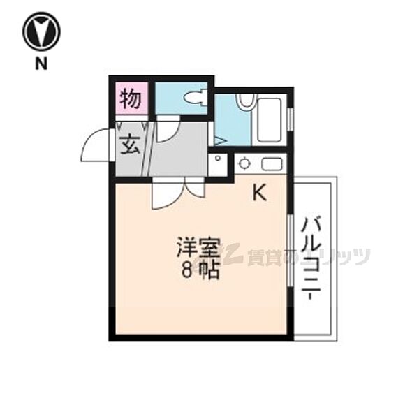 ルミノア梅津 203｜京都府京都市右京区梅津段町(賃貸マンション1K・2階・23.76㎡)の写真 その2