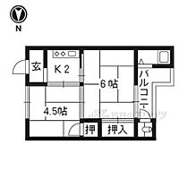 京都府京都市西京区樫原茶ノ木本町（賃貸アパート2K・1階・28.00㎡） その2