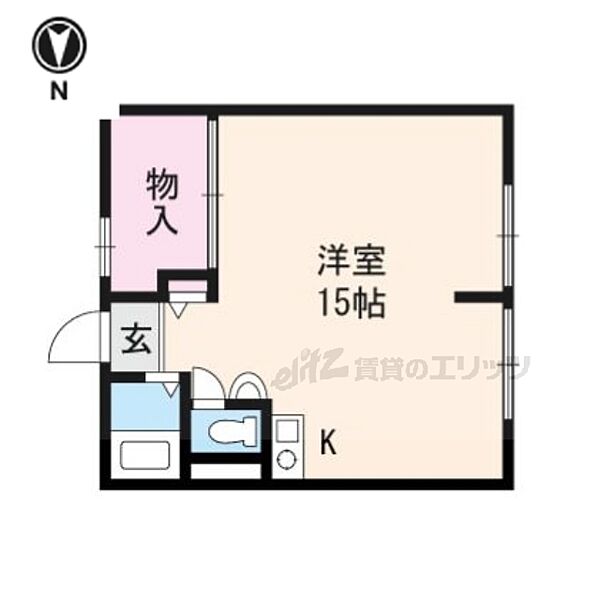 嵯峨スチューデントハウス 106｜京都府京都市右京区太秦中筋町(賃貸マンション1R・1階・27.00㎡)の写真 その2