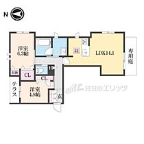 京都府京都市右京区太秦開日町（賃貸アパート2LDK・1階・61.41㎡） その2