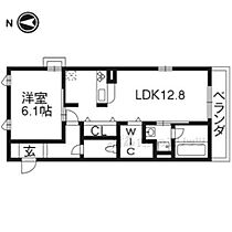 京都府京都市西京区山田出口町（賃貸アパート1LDK・1階・46.17㎡） その1