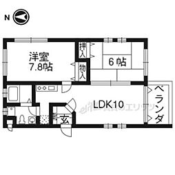 アントレデゥブリーズ 2LDKの間取図画像