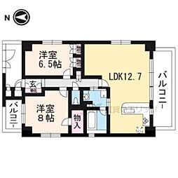 ＴＡＭ’Ｓ　Ｃｏｍｆｏｒｔ 10階2LDKの間取り