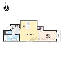 ＳｈａＭａｉｓｏｎ ｒｅｌａｆｏｒｔ 1階1LDKの間取り