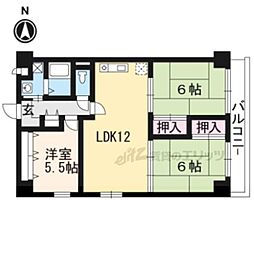 ビューテラス桂南 3LDKの間取図画像