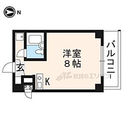 グレースヨシダ 1Kの間取図画像