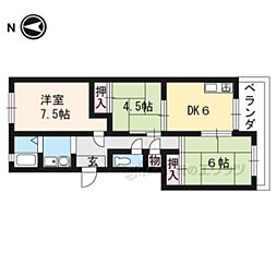第2藤田マンション 3DKの間取図画像