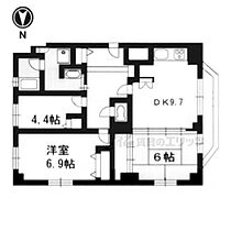 京都府京都市左京区下鴨夜光町（賃貸マンション2LDK・3階・67.16㎡） その2