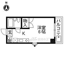 ハイツわかば 2-A ｜ 京都府京都市左京区鹿ケ谷西寺ノ前町（賃貸マンション1K・2階・18.42㎡） その2