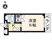 京都府京都市左京区松ヶ崎御所ノ内町（賃貸マンション1K・2階・17.80㎡） その2