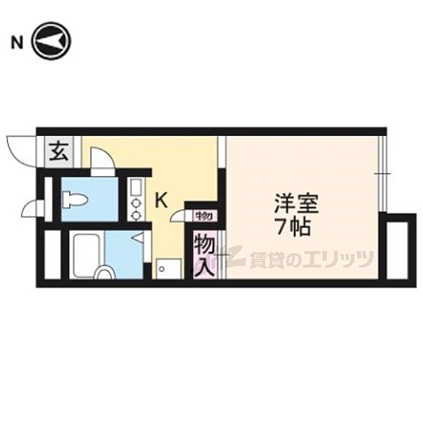 レオパレス松ヶ崎 202｜京都府京都市左京区松ヶ崎海尻町(賃貸マンション1K・2階・20.28㎡)の写真 その2