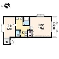 京都府京都市左京区北白川大堂町（賃貸マンション2K・2階・27.60㎡） その2