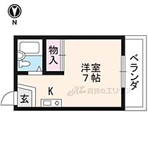 京都府京都市北区紫竹下竹殿町（賃貸マンション1K・3階・16.00㎡） その2