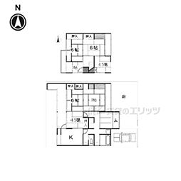 京都市営烏丸線 北山駅 徒歩8分の賃貸一戸建て 1階7DKの間取り