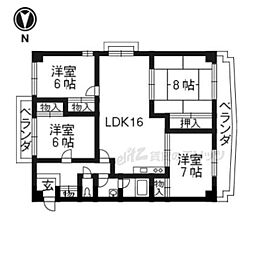 フェニックス堀川 4LDKの間取図画像