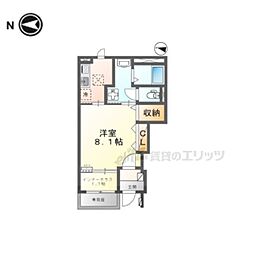 セレニティ宮野和 1階1Kの間取り