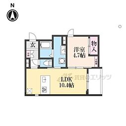 ForestMaison堀川御池 1LDKの間取図画像