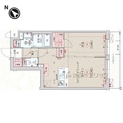 べラジオ雅び京都洛北ガーデン 5階1Kの間取り