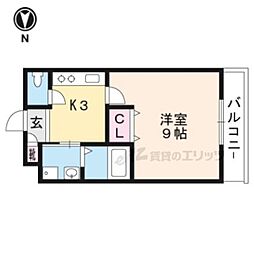 CotoGlance一乗寺駅前 1Kの間取図画像