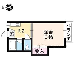 グラーベンハウゼ 1Kの間取図画像