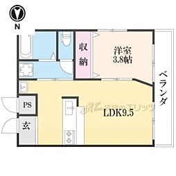 あゆま邸 1LDKの間取図画像