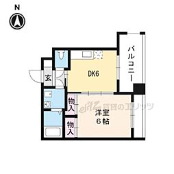 オルテンシア 1DKの間取図画像