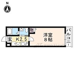MJclass 1Kの間取図画像